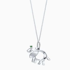 Tiffany & Co. Save The Wild Elephant Charm & Necklace